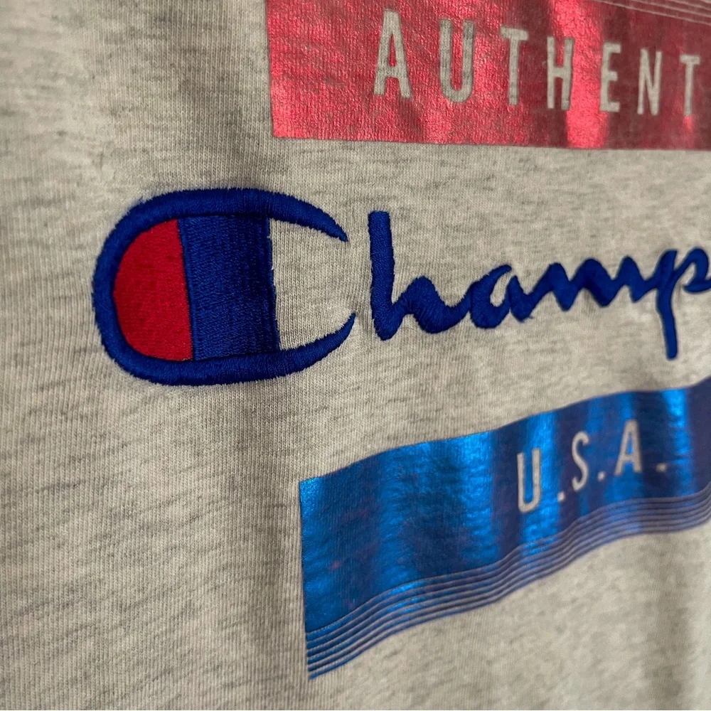 Men’s Champion Heritage Tee - Medium - Marled Oatmeal - Heavyweight Cotton - Picture 5 of 8